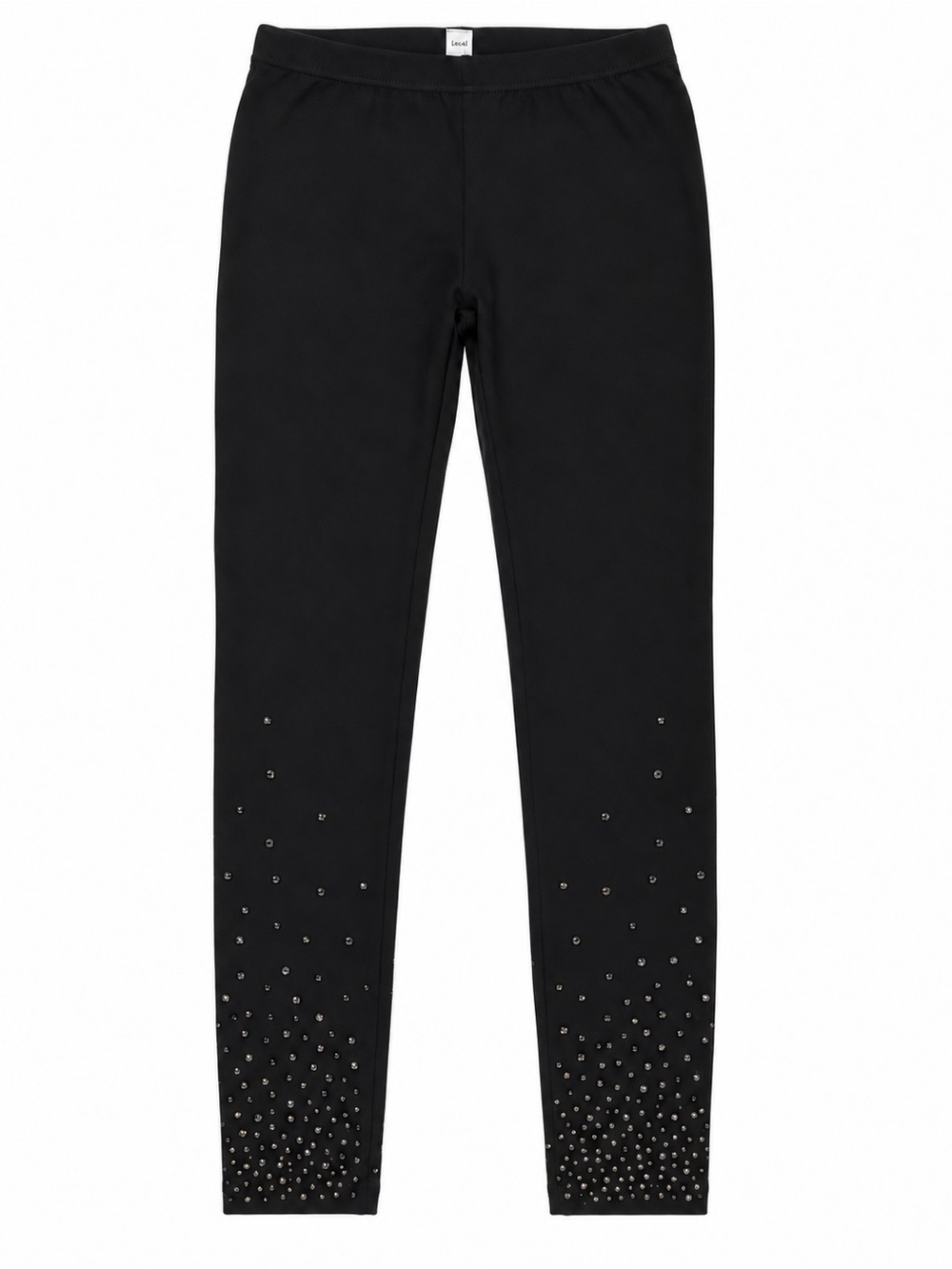 Vocal Black Leggings with Studded Hem Detail
